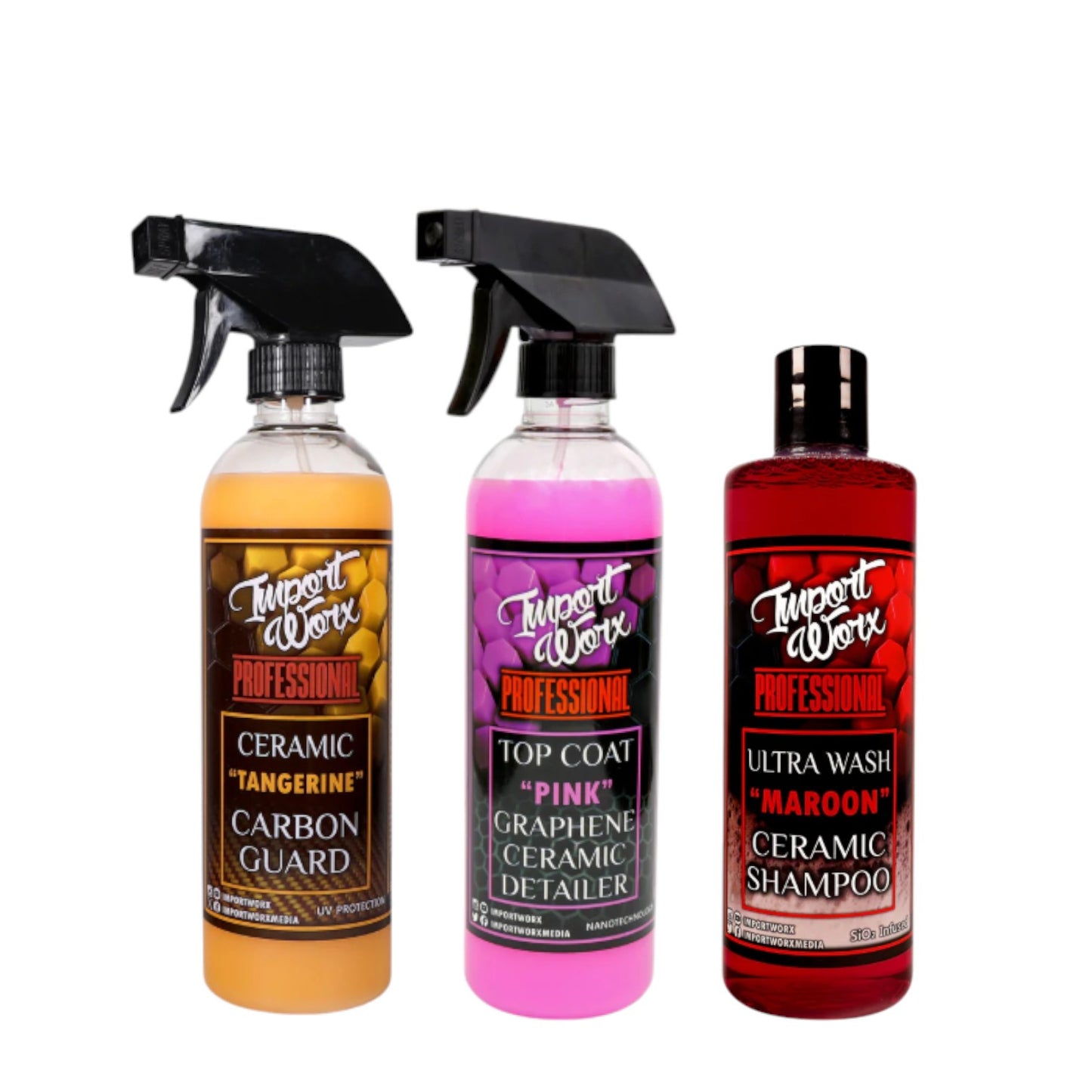 ImportWorx Carbon Fiber Wash 3-Pack Kit