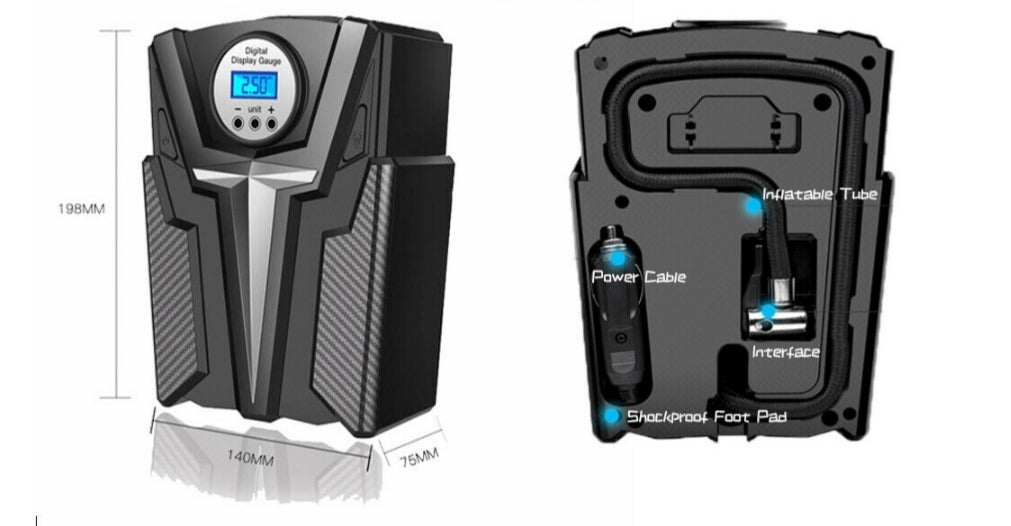 Tire Inflator, Air Pump Compressor Electric and Portable
