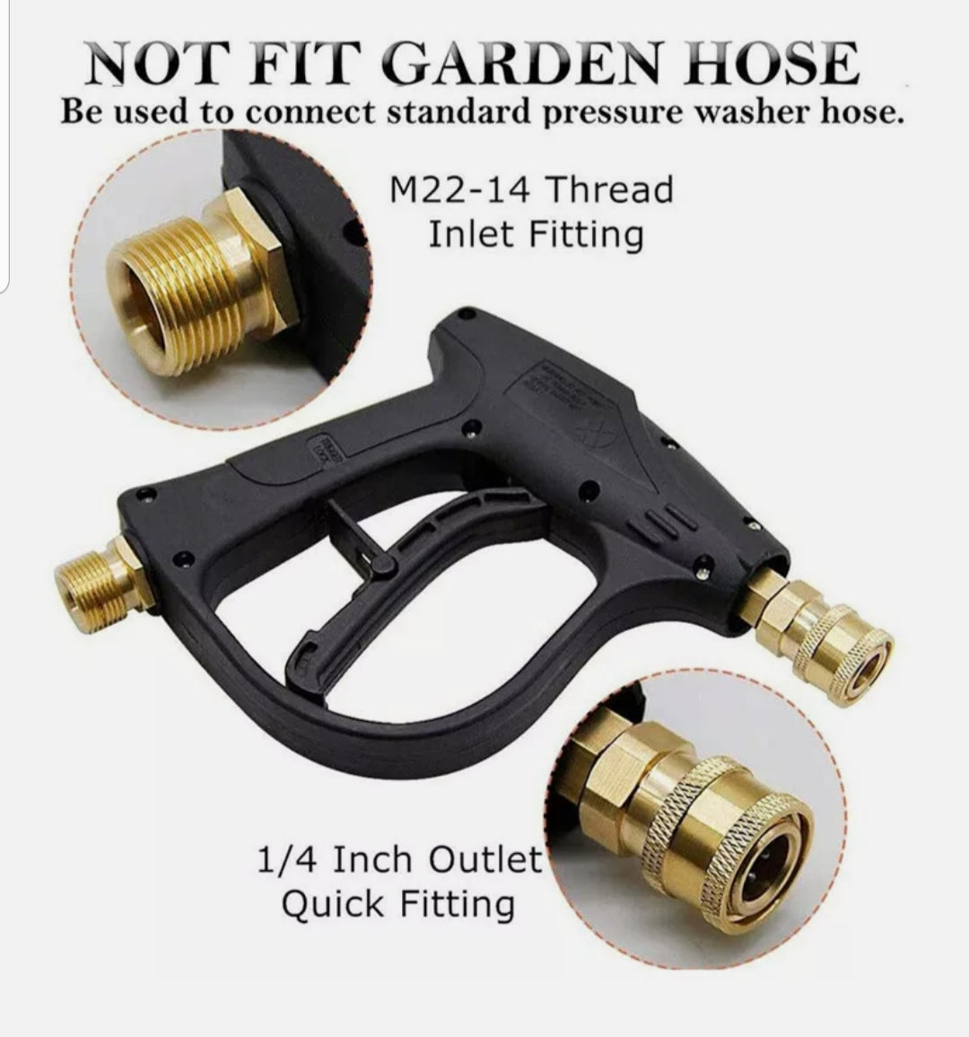 ImportWorx Pressure Washer Foam Gun – Adjustable Snow Foam Sprayer (32oz)