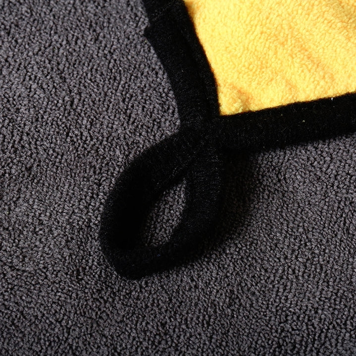 ImportWorx Double Sided Yellow/Gray Coral Fleece Microfiber Towels 16" x 12"