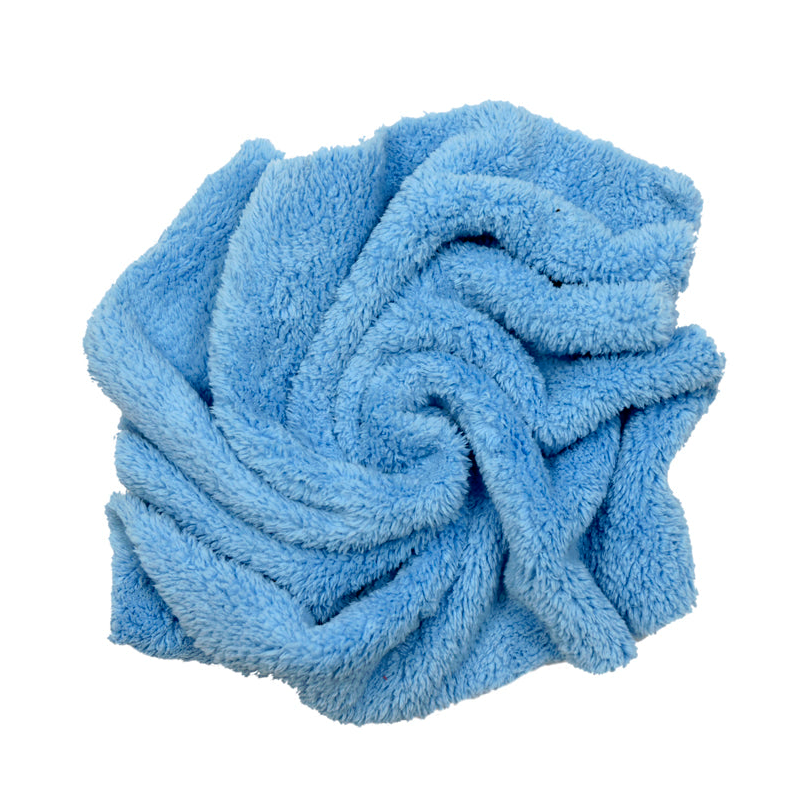 ImportWorx Blue Edgeless Coral Fleece Microfiber Towels 16" x 16"