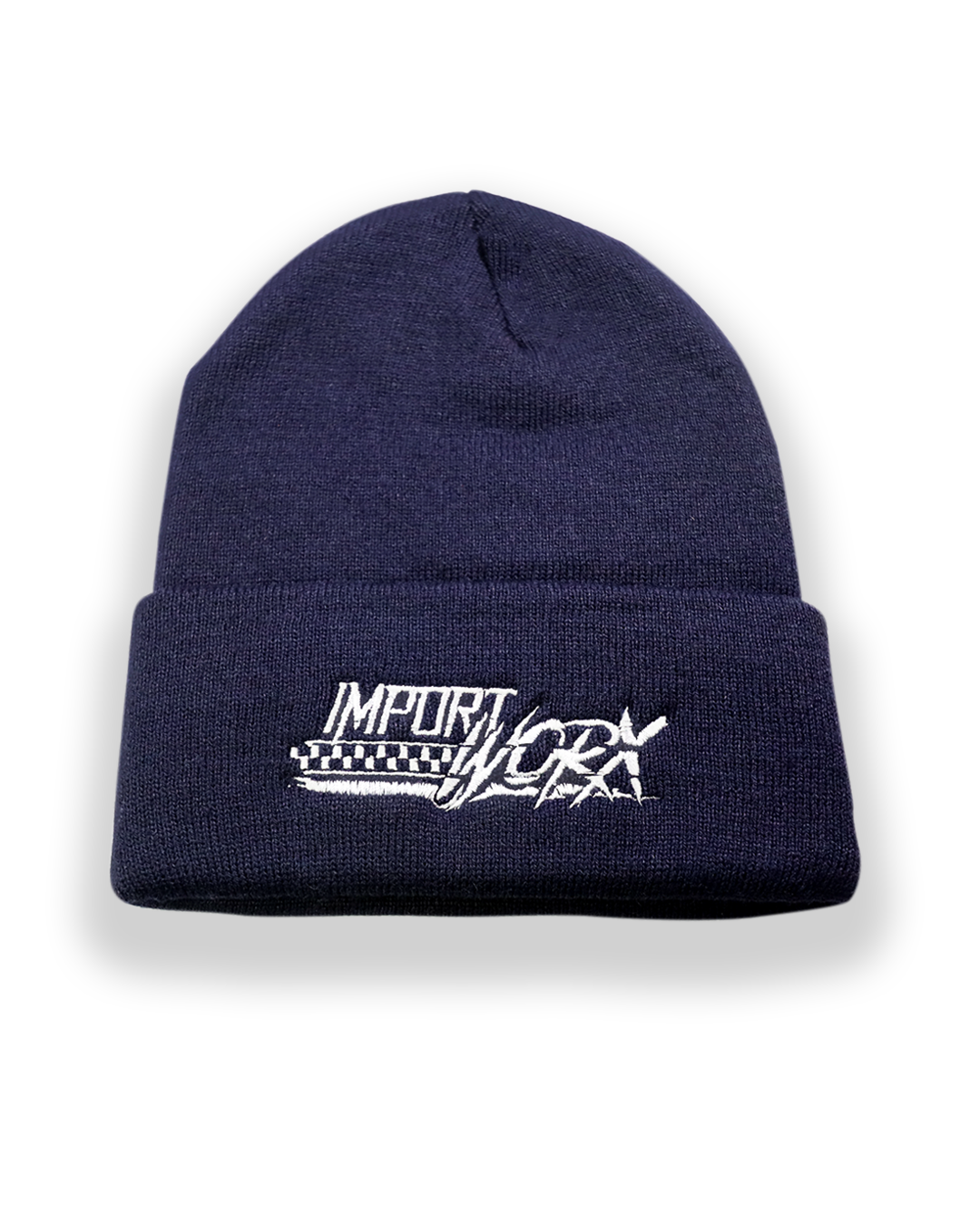 ImportWorx Checkered Embroidered Beanie