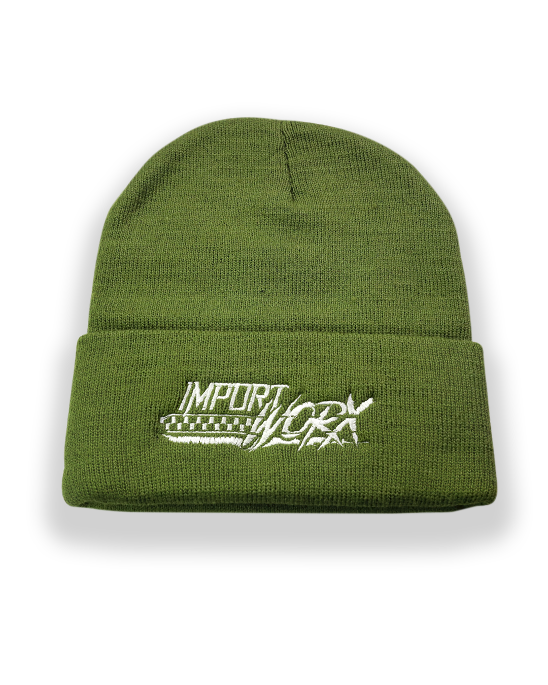 ImportWorx Checkered Embroidered Beanie