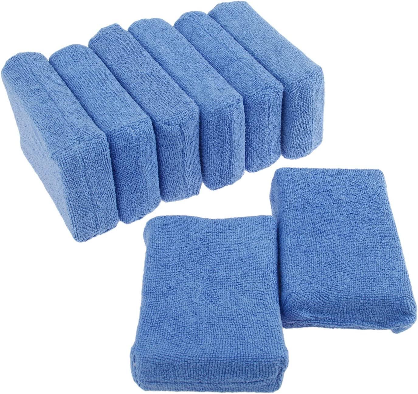 ImportWorx Rectangle Microfiber Sponge Applicator Pads 5"