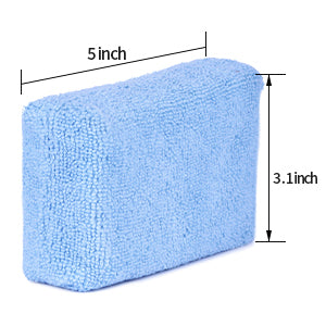 ImportWorx Rectangle Microfiber Sponge Applicator Pads 5"