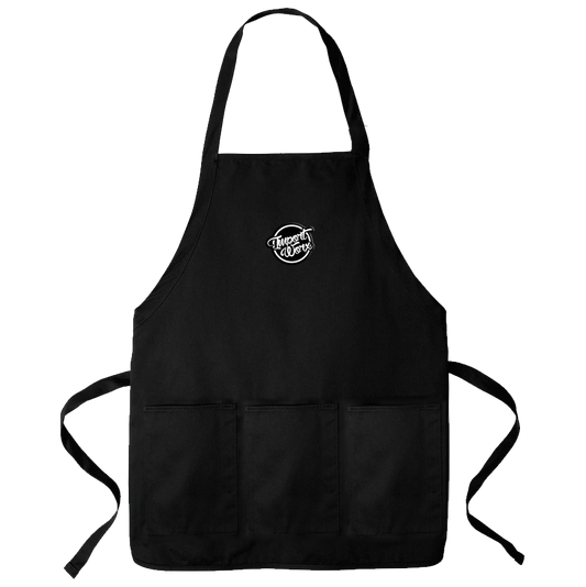 ImportWorx Classic Circle Embroidered Three-Pocket Apron