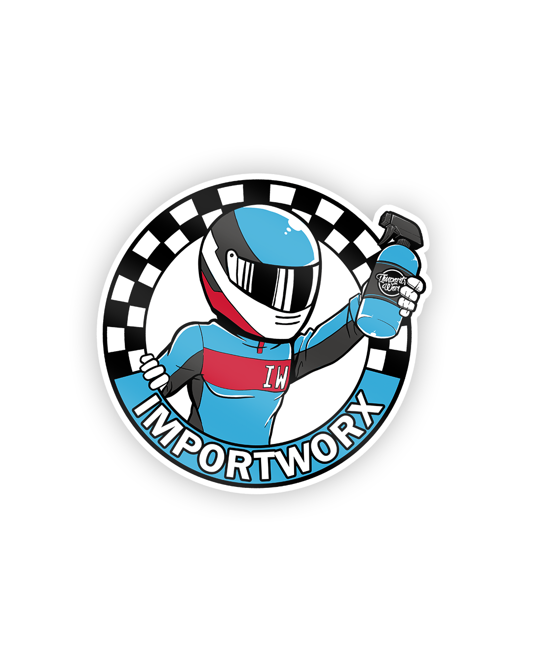 ImportWorx Blue Racer Sticker