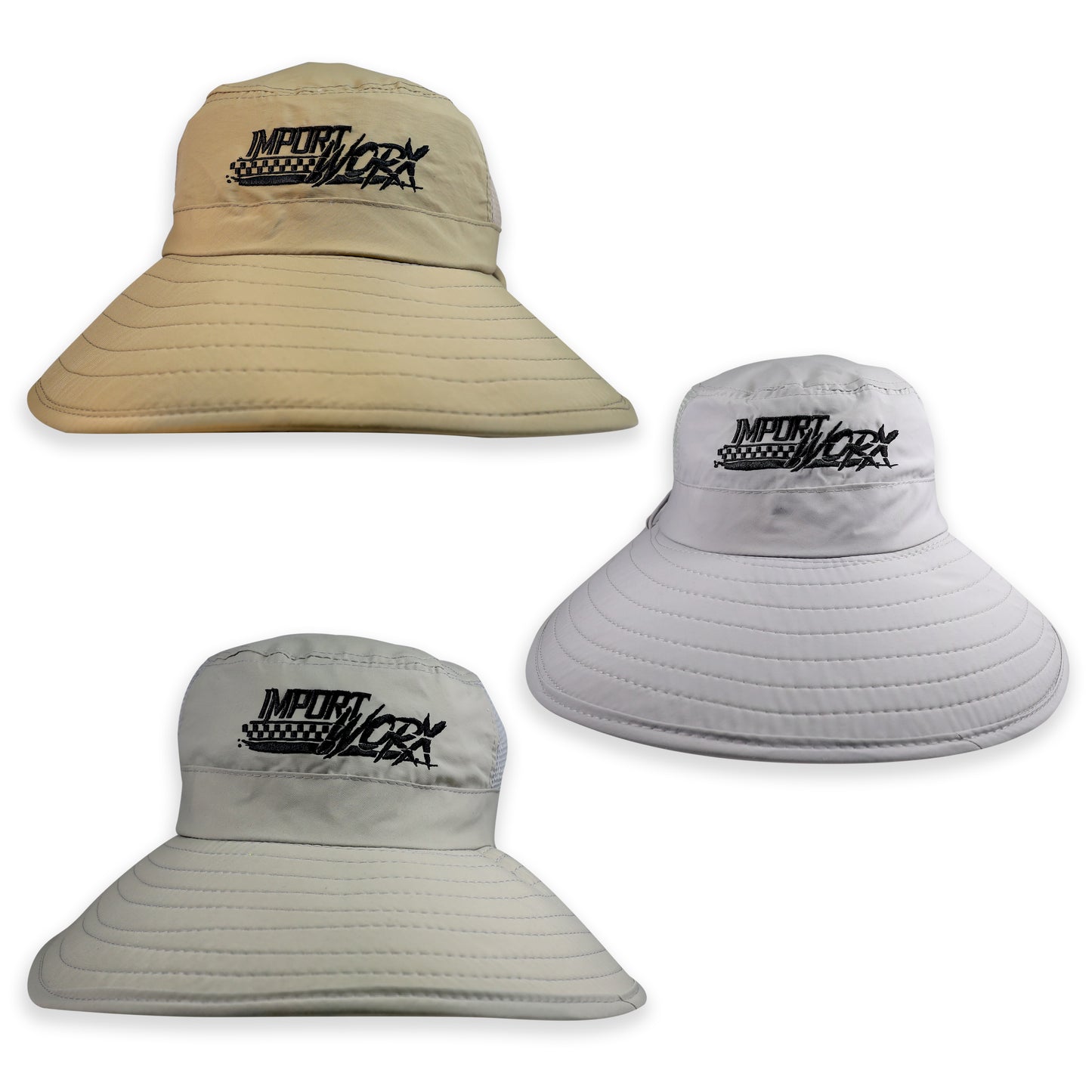 ImportWorx Checkered Sun Hat Embroidered
