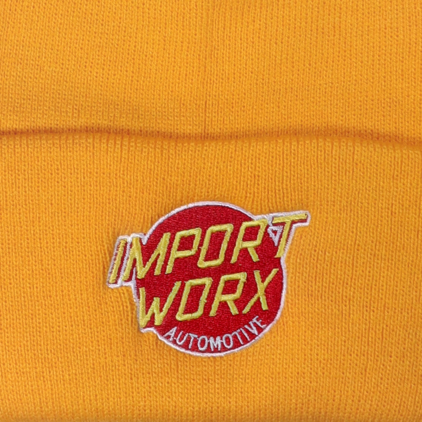 ImportWorx Automotive Cruise Embroidered Gold Beanie