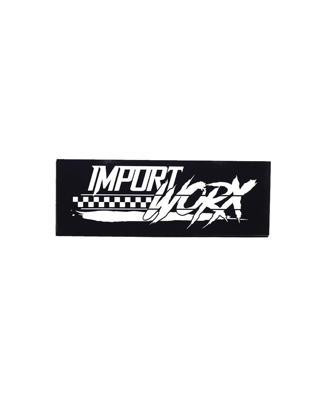 ImportWorx Checkered Sticker 4"