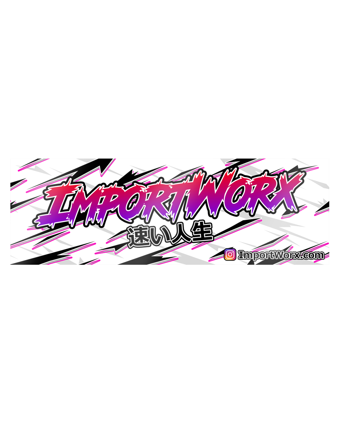 ImportWorx Fast Life Sticker 10"