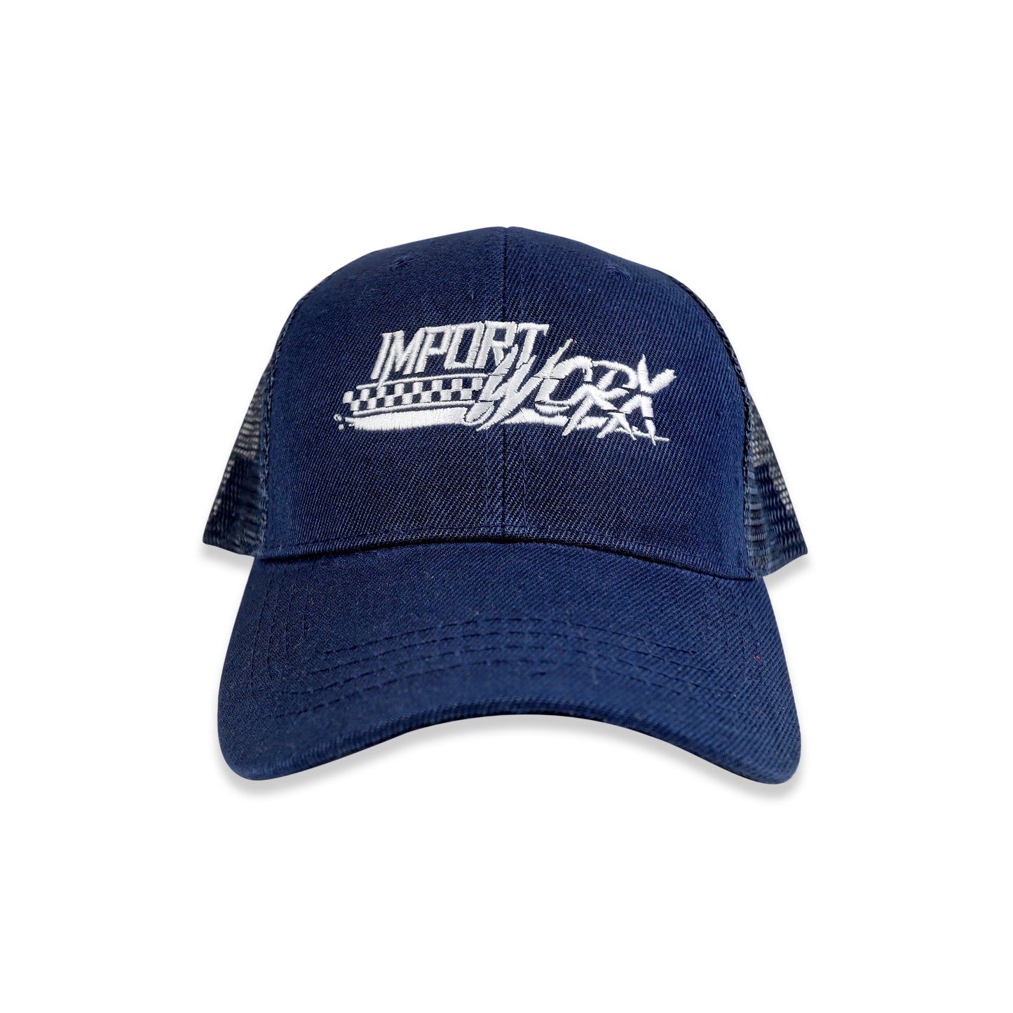 ImportWorx Embroidered Checkered Snapback Trucker Hat