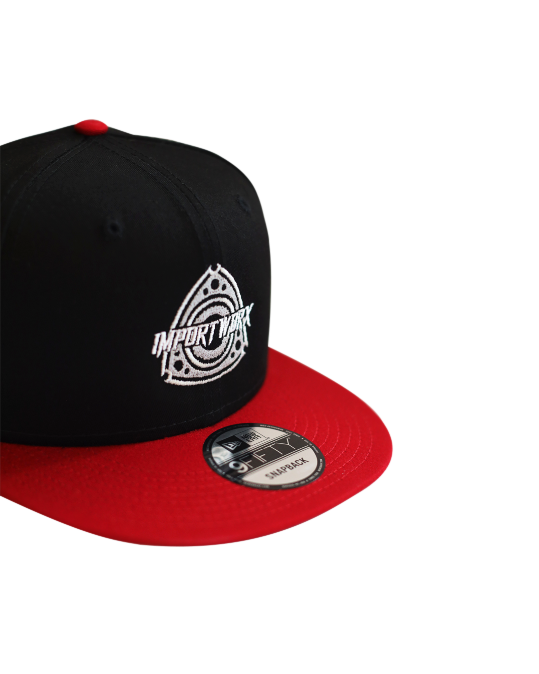 ImportWorx Black/Red Rotary 9FIFTY Embroidered Snapback Hat