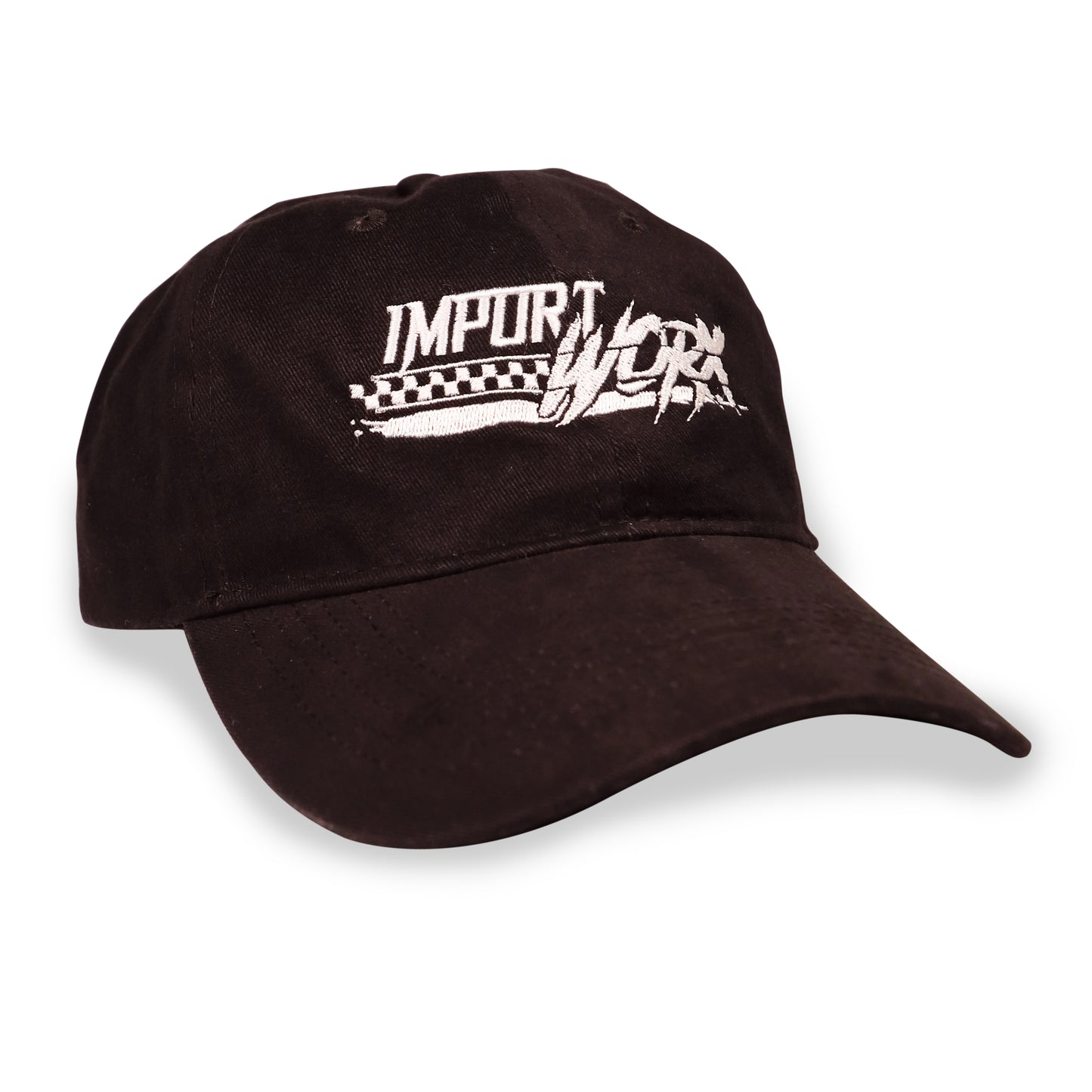 ImportWorx Checkered Embroidered Dad Buckle Hat