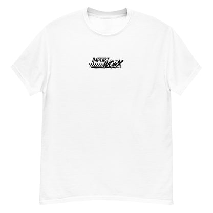 ImportWorx Embroidered Centered Checkered White Tee Shirt XXL