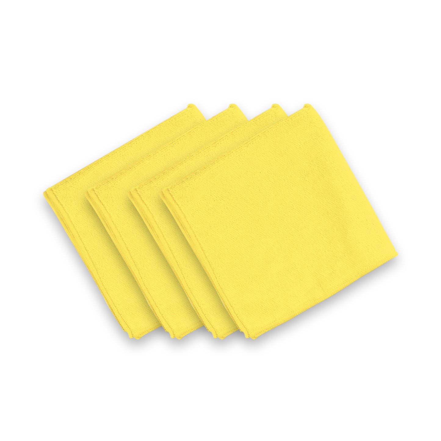 ImportWorx Professional Yellow MicroFiber Towels 16" x 16" (4 Pack)