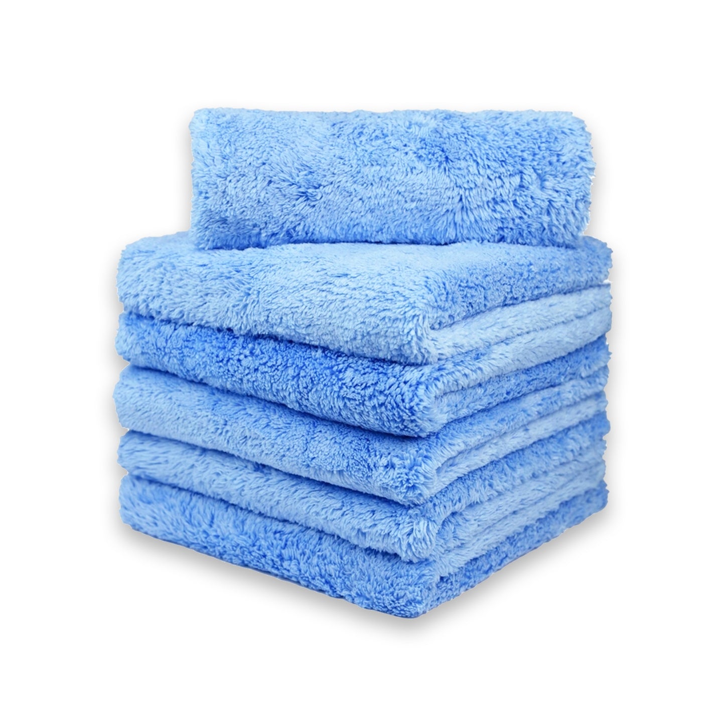 ImportWorx Blue Edgeless Coral Fleece Microfiber Towels 16" x 16"