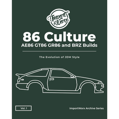 PRE-ORDER: ImportWorx: 86 Culture AE86 GT86 GR86 and BRZ Builds Photobook – Vol. 1