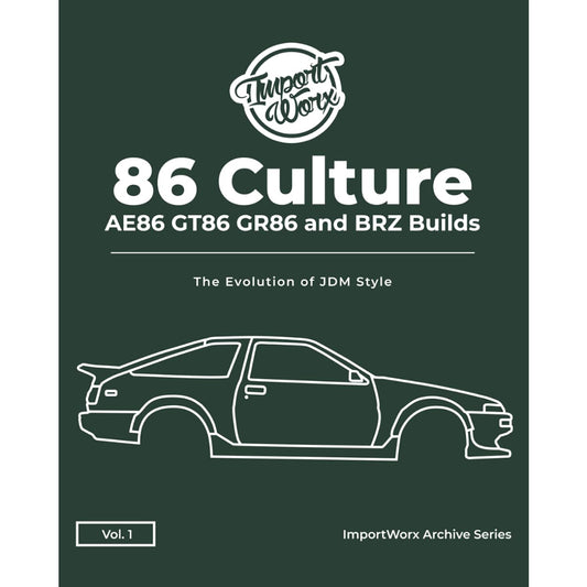 PRE-ORDER: ImportWorx: 86 Culture AE86 GT86 GR86 and BRZ Builds Photobook – Vol. 1