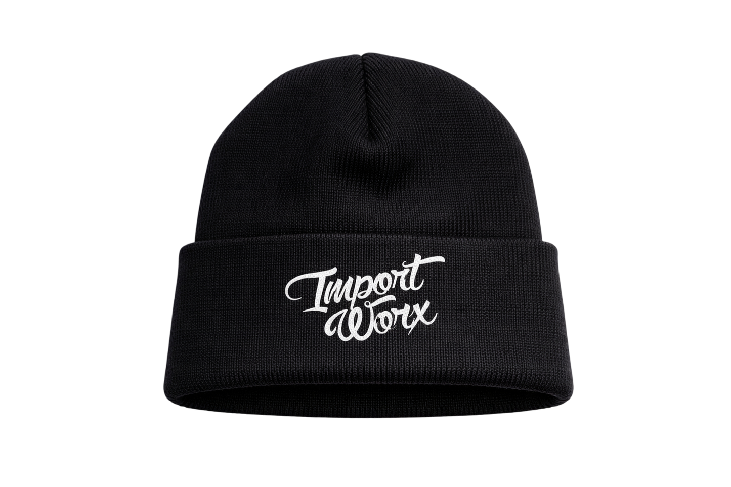 ImportWorx Classic Cursive Embroidered Beanie