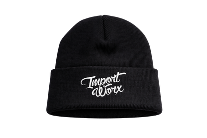 ImportWorx Classic Cursive Embroidered Beanie
