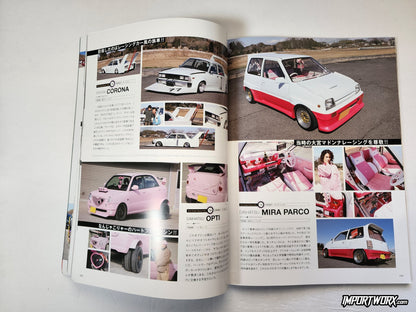 Kaido Racer Magazine 2024-06 Page 110 Toyota Corona Daihatsu Opti Mira Parco