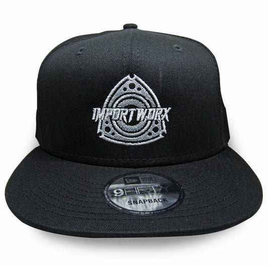ImportWorx Black Rotary 9FIFTY Embroidered Snapback Hat