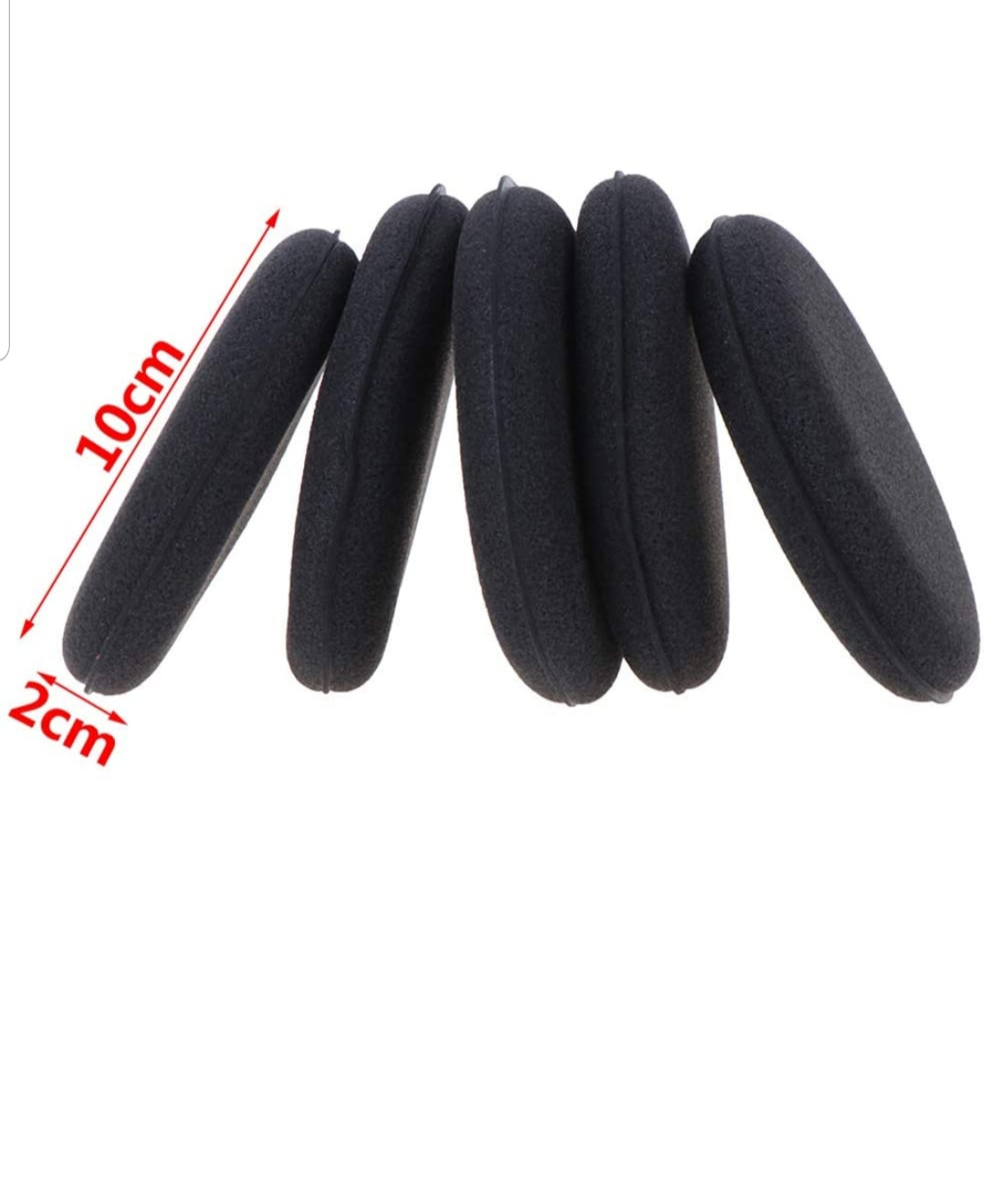 ImportWorx Circle Black Foam Applicator Sponge Pads 4"