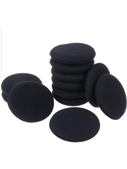 ImportWorx Circle Black Foam Applicator Sponge Pads 4"