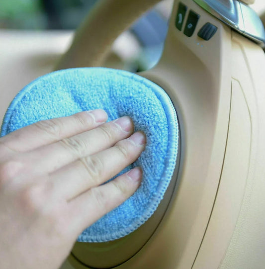 ImportWorx Circle Blue Microfiber Sponge Applicator Pads 5"