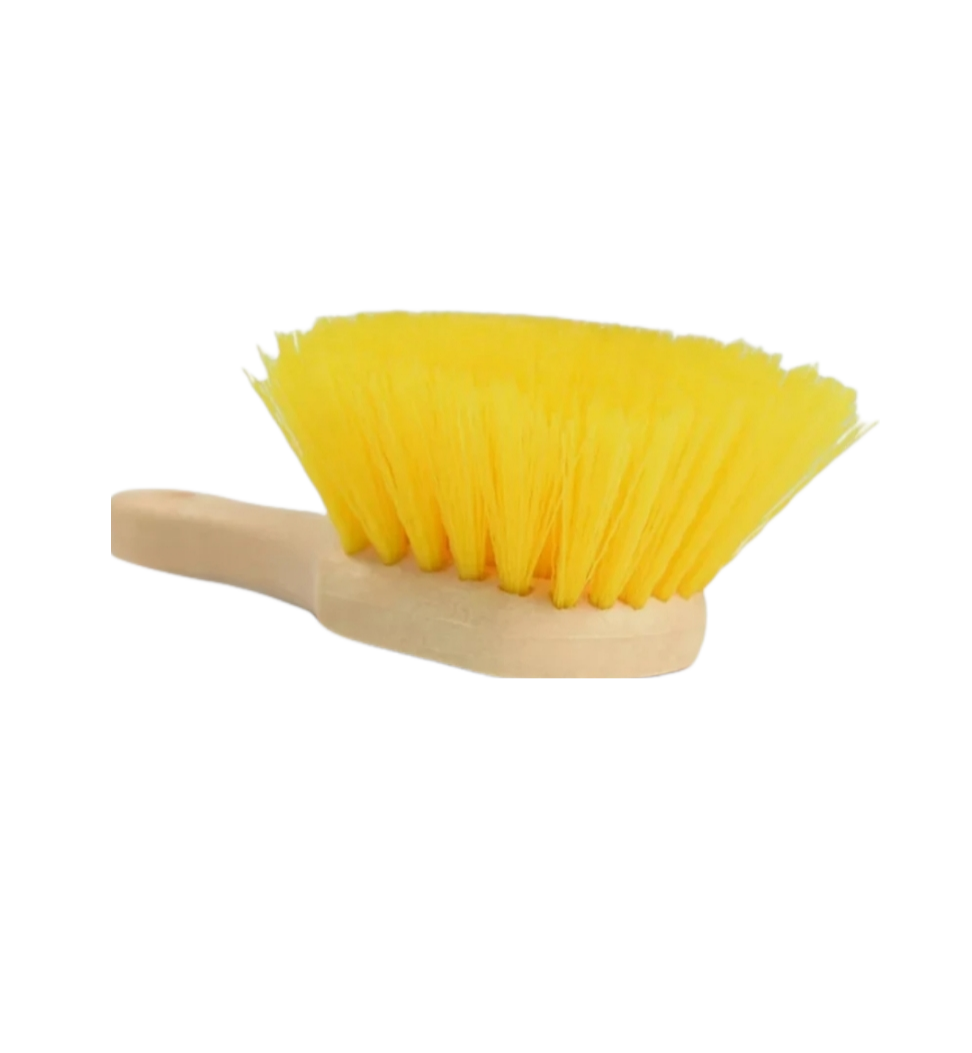 ImportWorx Professional Yellow Hard Bristle Detailing Brush 9"