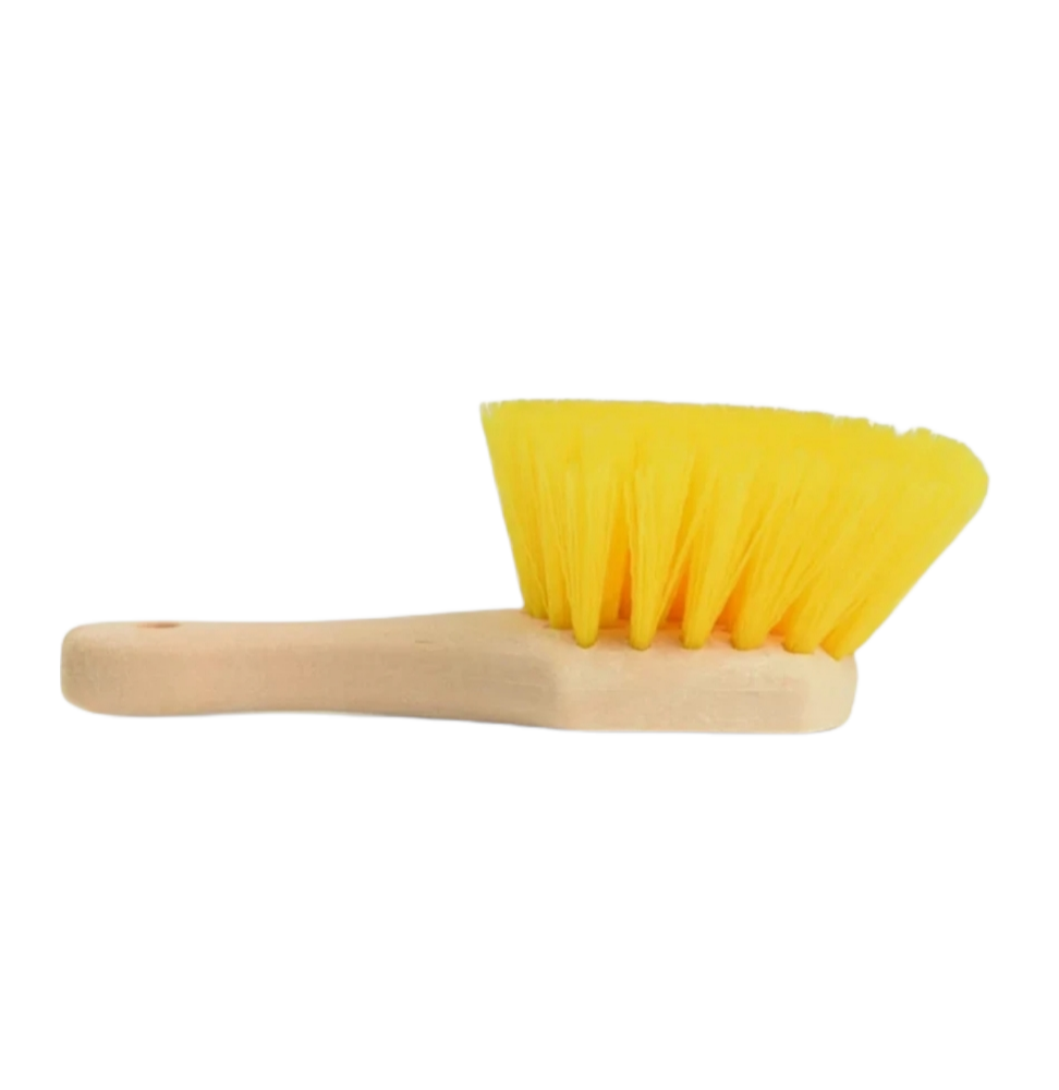 ImportWorx Professional Yellow Hard Bristle Detailing Brush 9"