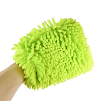 ImportWorx Microfiber Chenille Green Wash Mitt 11"