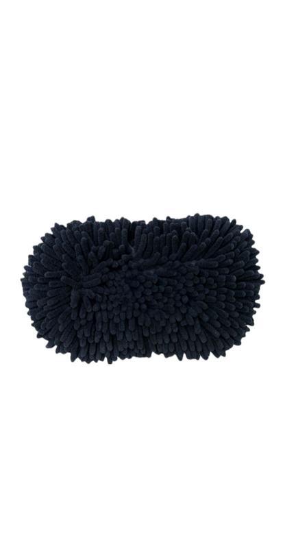 ImportWorx Professional Microfiber DogBone Black Wash Mitt 12"