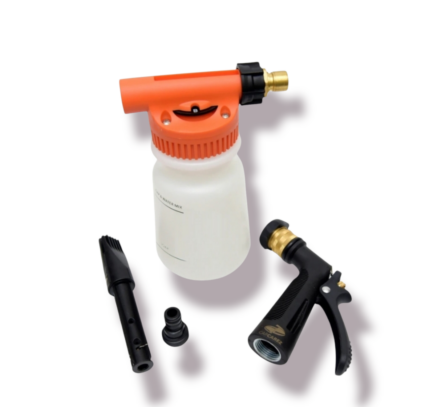 Professional High Foam Spray Gun Cannon Orange 32oz (2-1, Garden Hose/Pressure Washer)
