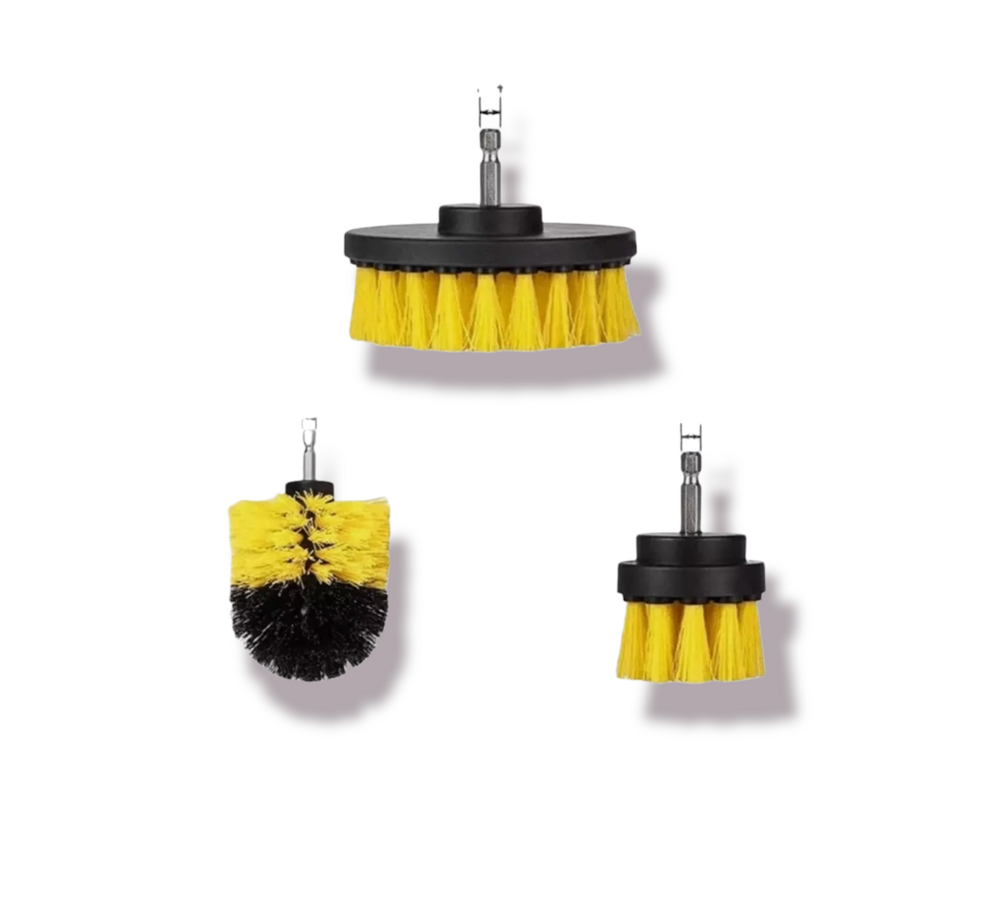 ImportWorx All-Purpose Drill Brushes 3pcs (Medium)