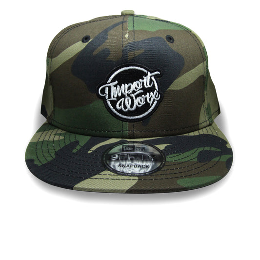 ImportWorx Military Camo Classic Circle 9FIFTY Embroidered Snapback Hat