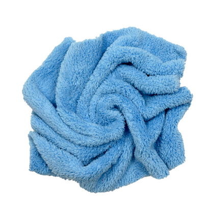 ImportWorx Blue Edgeless Coral Fleece Microfiber Towels 16" x 16"