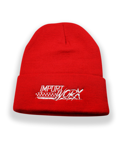ImportWorx Checkered Embroidered Beanie
