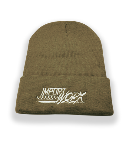 ImportWorx Checkered Embroidered Beanie