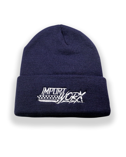 ImportWorx Checkered Embroidered Beanie