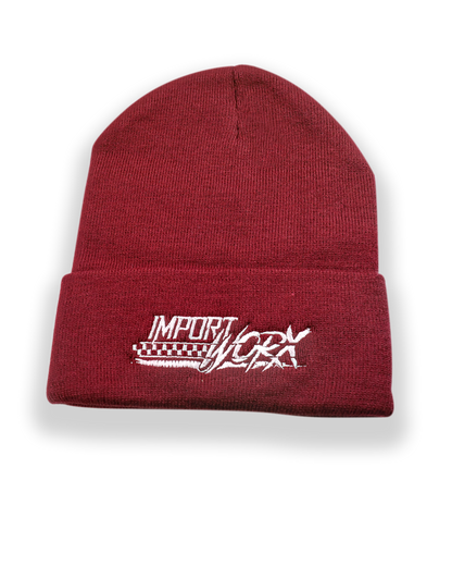 ImportWorx Checkered Embroidered Beanie