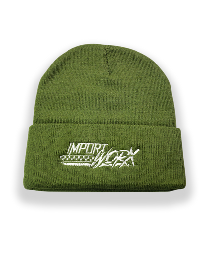 ImportWorx Checkered Embroidered Beanie
