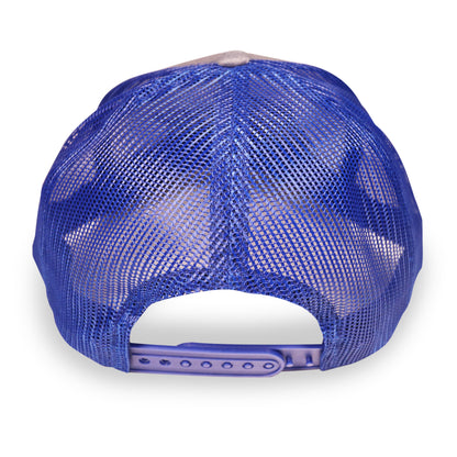 ImportWorx Checkered Blue Embroidered Snapback Trucker Hat