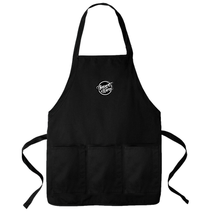 ImportWorx Classic Circle Embroidered Three-Pocket Apron