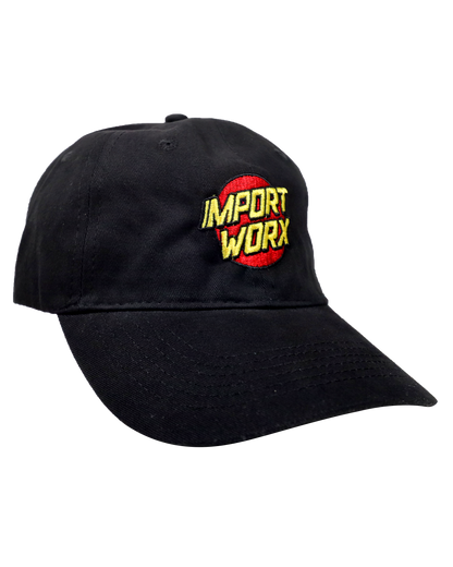 ImportWorx Black Cruise Embroidered Dad Buckle Hat