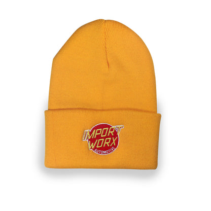 ImportWorx Automotive Cruise Embroidered Gold Beanie