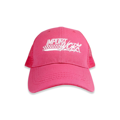 ImportWorx Embroidered Checkered Snapback Trucker Hat