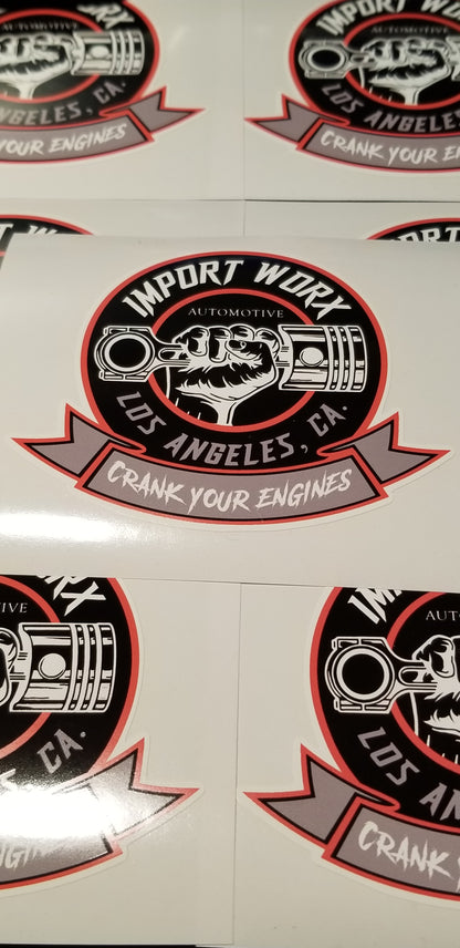 ImportWorx Crank Your Engines Sticker