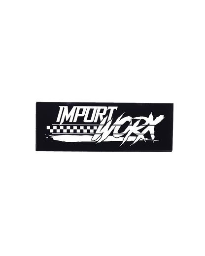 ImportWorx Checkered Sticker 4"